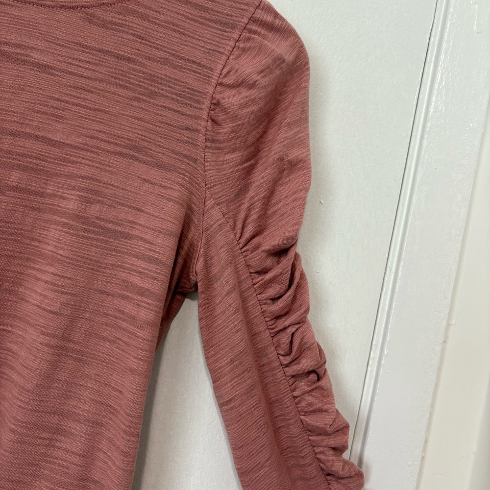 FP Ruched Sleeve Top XS - Picture 5 of 10